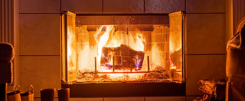 Mendota Hearth Landscape Fireplace Installation in Flint, Michigan